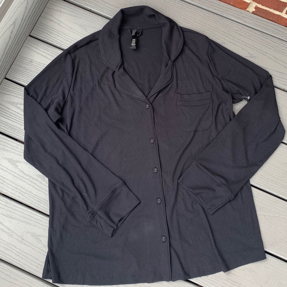 SKIMS Rib 2 Piece Pajamas Set - Picture 2 of 11